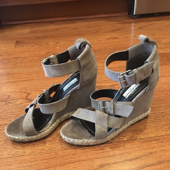 Balenciaga Shoes - Balenciaga Suede Espadrille Wedge Sandal 38
